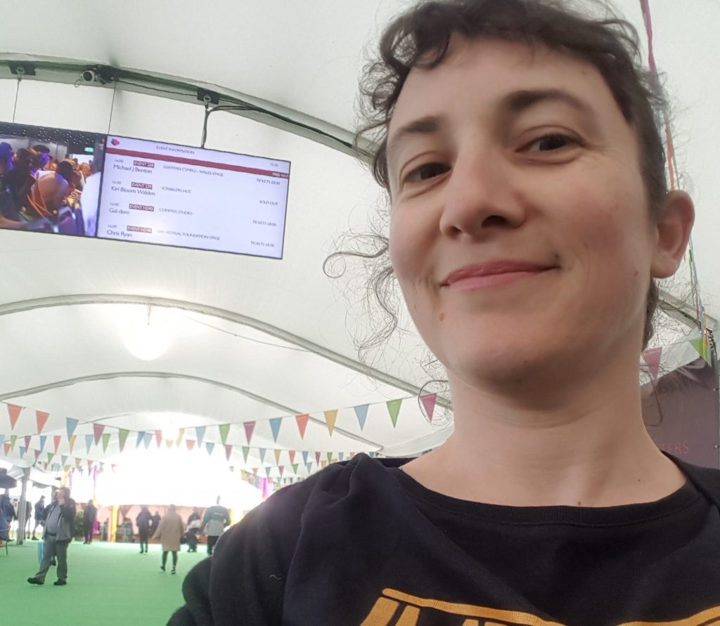 Photo of Kiri Walden at the Hay Festival